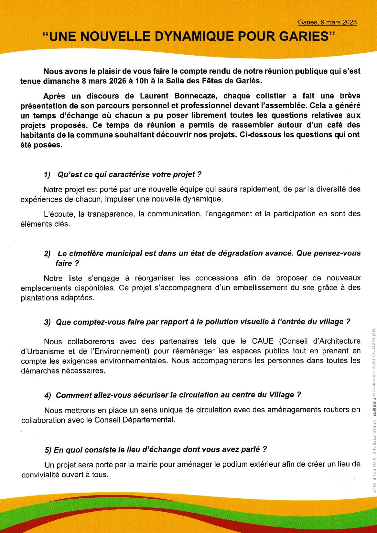 Compte-rendu réunion publique page 1